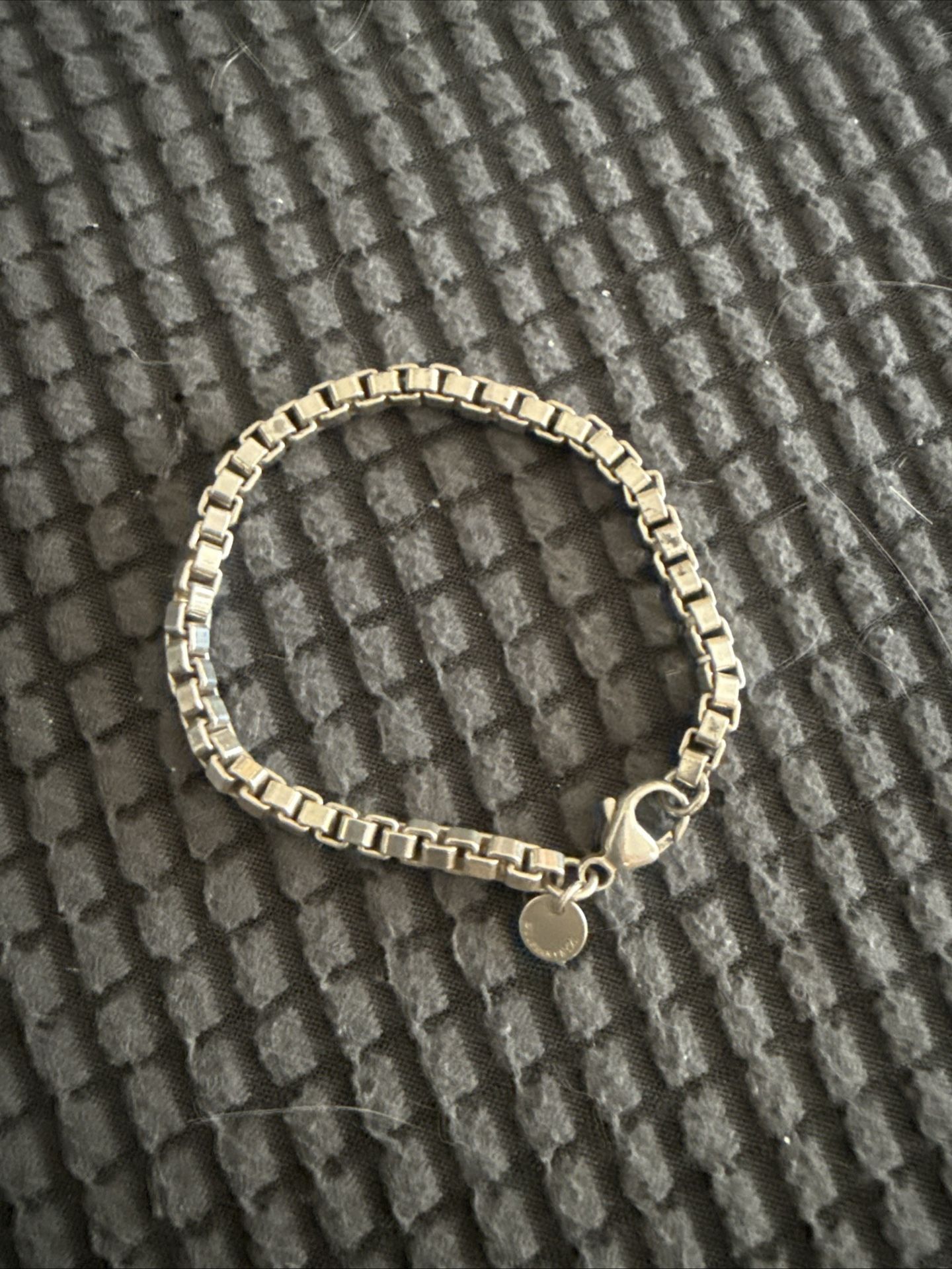 Tiffany & Co. Venetian Box Chain Bracelet 6.5 In.