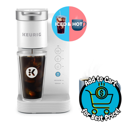 Keurig K-Express Essentials Plus, Iced and Hot Single-Serve K-Cup Pod Coffee Maker, White