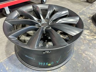 1x REAR 22" OEM Wheel Black P100D Rims Tesla Model X 2019 22x10 FOR REAR