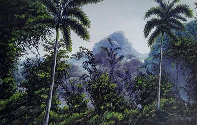 Original Landscape Cuban artwork by artist