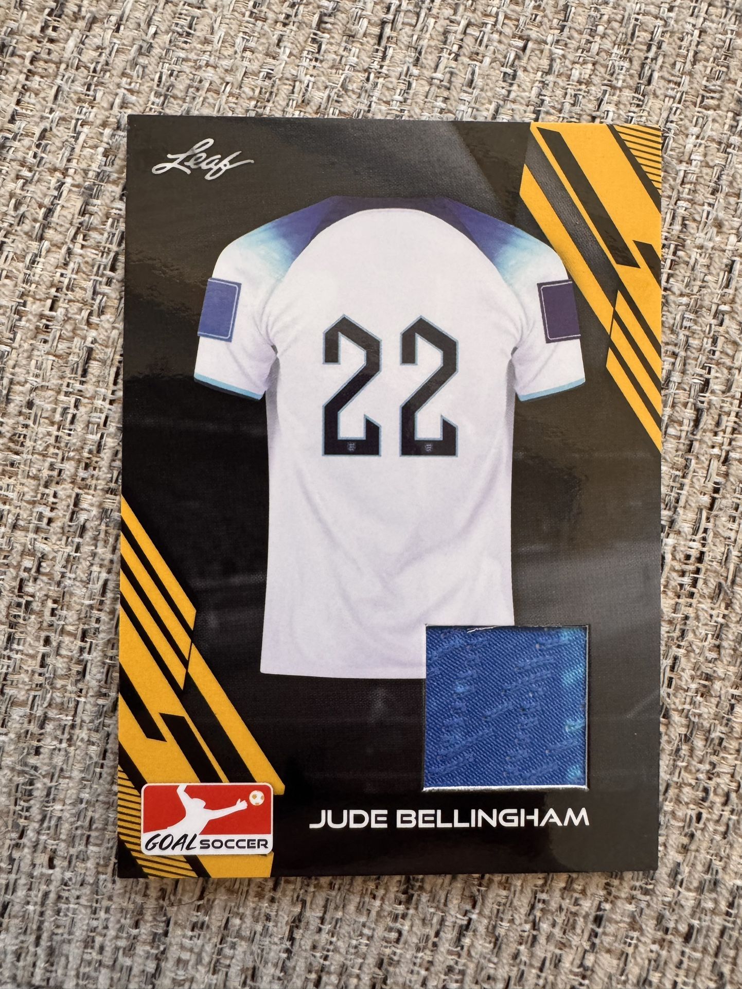 Leaf Jude Bellingham Goal Soccer Patch Game Worn! England