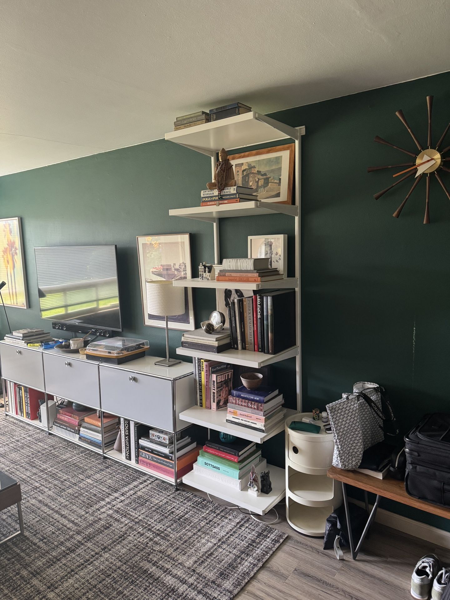 Elfa Wall Mounted Book Shelves