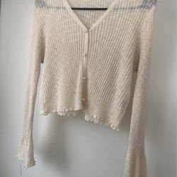 Crop top button shirt