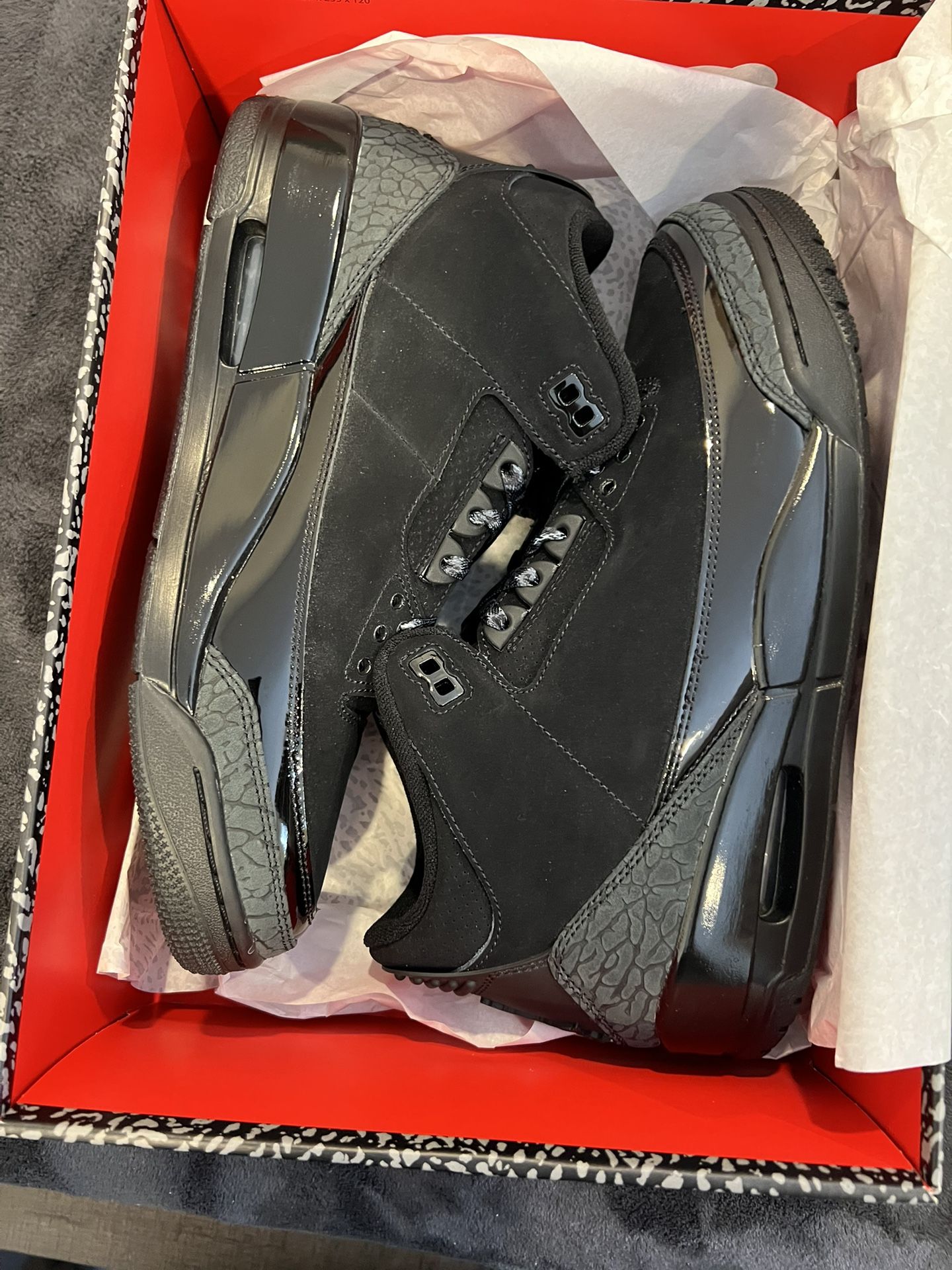 Jordan 3 Black Cat 9.5 Men