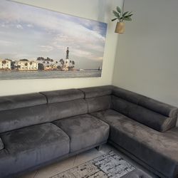 Modern Grey Sofa Sectional 