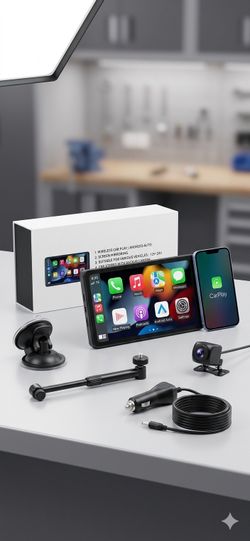 Portable Wireless Car Play & Android Auto Touchscreen Smart Display