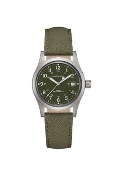 *BRAND NEW* Khaki Field Mechanical 38mm Mens Watch Green H(contact info removed)3