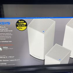 Linksys MX5503 Atlas Pro 6 Wi-Fi 6 Dual-Band Mesh System (3 Pack)
