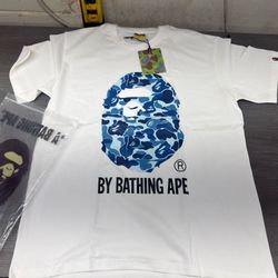bape white x blue color way, size large
