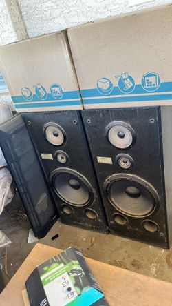 Two large speakers