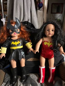 Bat girl and Wonder Woman