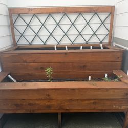 Beautiful 2-Bed Cedar Outdoor Lifted Garden Bed