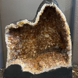 Cathedral Citrine Geode Art Piece