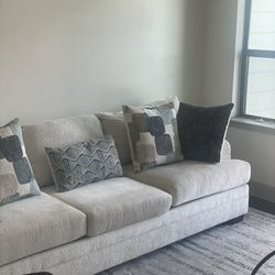 Beige 97” Sofa