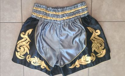 Gray/Silver & Gold Boxing shorts