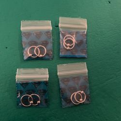 Tiny Captive Bead Hoops