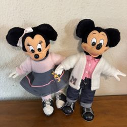 Mickey & Minnie 8 Inch Dolls