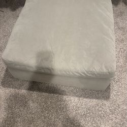 Ashley sectional with matching ottoman