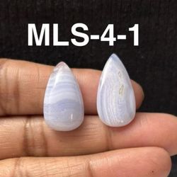 Multi-Stone Mix Shape Gemstone Cabochon-2Pc Lot-MLS-4-1