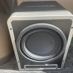 Alpine 10” Enclosed Subwoofer R-Series