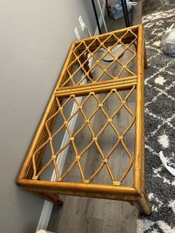 Rattan Bamboo Coffee Table