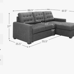 Sectional/Storage/Bed Couch