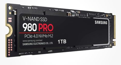 Samsung 980 PRO 1TB SSDPCIe 4.0 NVME M.2 Solid State Drive