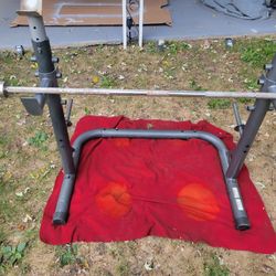 WEIDER SQUAT RACK/ SAFETY HOOKS/ 2 STORAGE HORNS.     7' 45LB OLYMPIC BAR WITH CLIPS 
11525 S HALSTED DUNKIN DONUTS/7111 S WESTERN WALGREENS 
110$ CAS