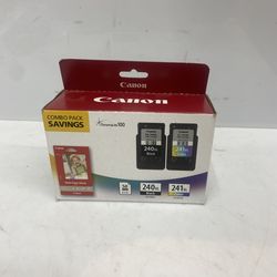 Canon® PG-240XL Black/CL-241XL ChromaLife 100 Tri-Color High-Yield Ink Cartridges And Paper, Pack Of 2, 5206B005