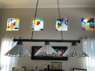Tiffany style hanging pool light