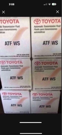 Toyota ATF WS automatic transmission fluid case of 6 quarts sealed and unopened.