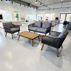 4-Piece Outdoor Rope Lounge Set - We FInance & Deliver
