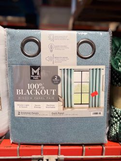Window Panel Pair 100% Blackout Brand New!