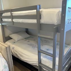 Sturdy Quality Grey Bunk Bed