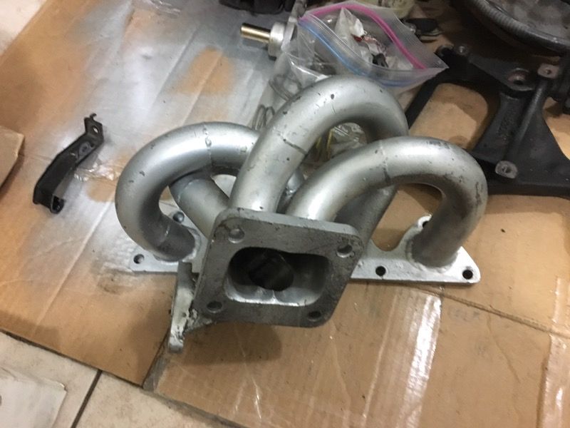B16 b18 b20 turbo manifold Rev Hard tubular 38mm wastegate flange