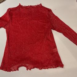 Red Sheer Top