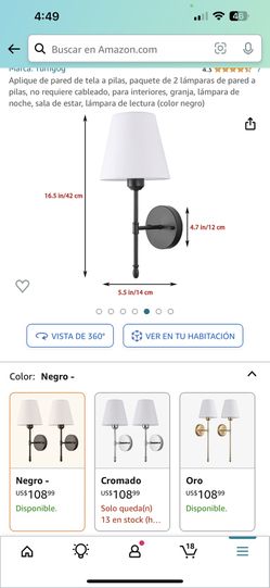 Lámparas De Pared De pila Set D 2