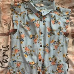 Blue dress size large 