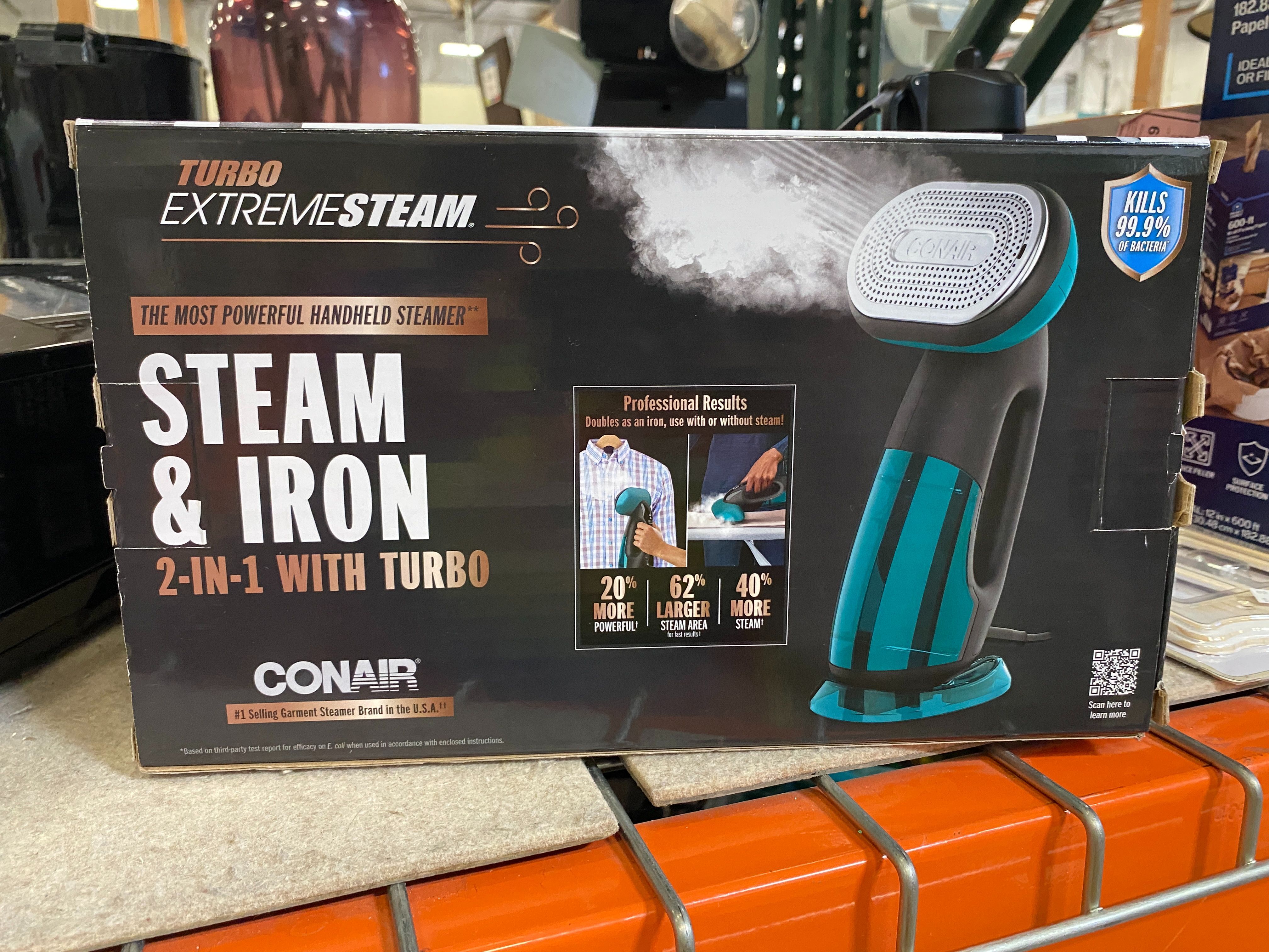 NEW! CONAIR Turbo Extreme Steamer with Iron