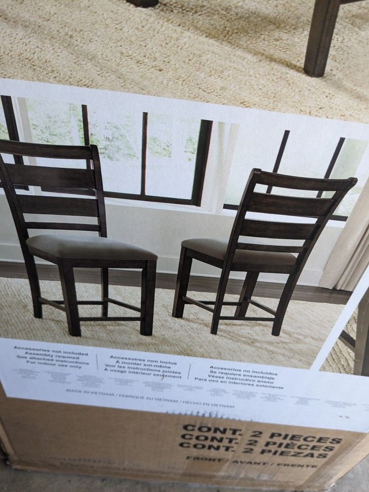 COUNTER HEIGHT CHAIRS 2pk NEW