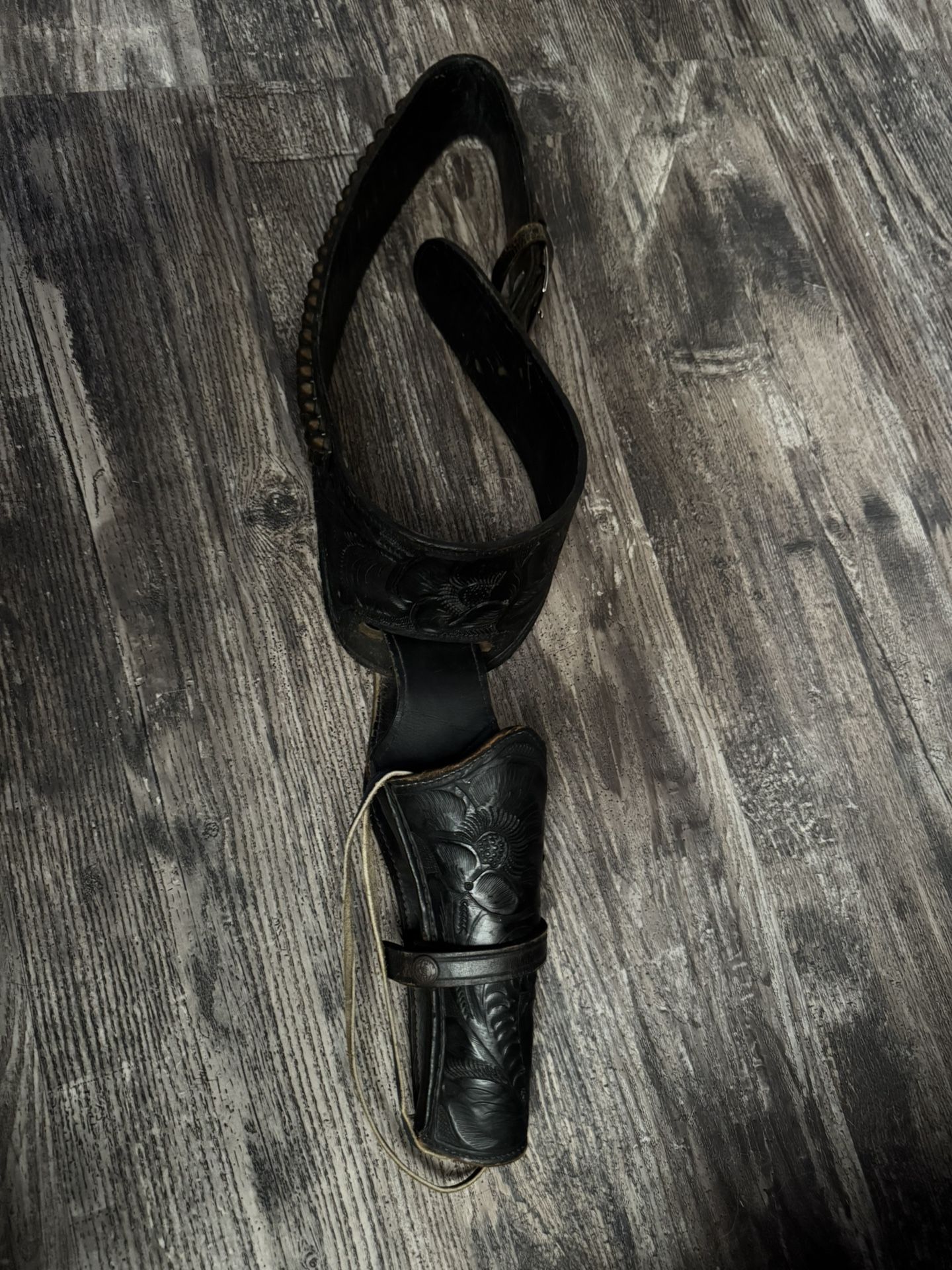 Western Leather Belt/holater