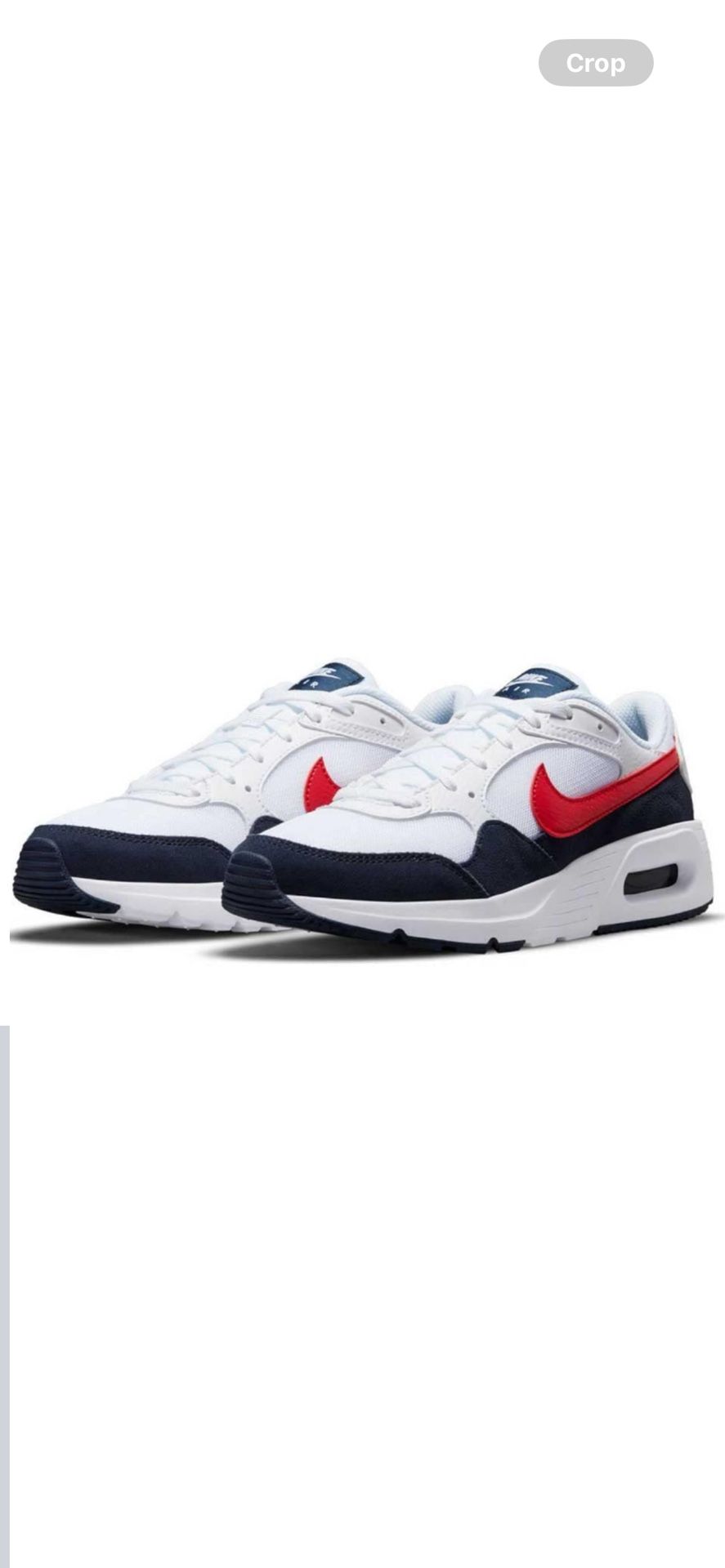 NIKE AIR MAX SC WHITE UNIVERSITY RED SIZE 9.5 JUST LIKE NEW IN VERY GOOD CONDITION