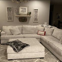 Rawcliffe Parchment 3 Piece  Modular Sectional🚩Buy now pay later💳Financing Options
