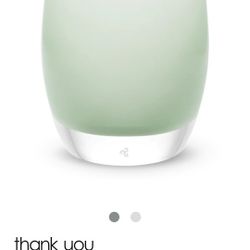 Glassybaby "Thank  You" Candle Holder