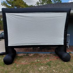Inflatable Outdoor Projector Screen w/ Blower & Tripod