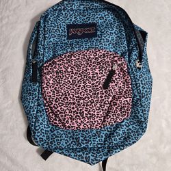 New Jansport Cheetah Print Backpack 