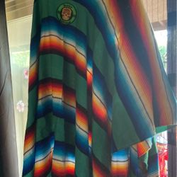 Bobby Salazars Large Poncho( Couple Small Holes). Great For Halloween 