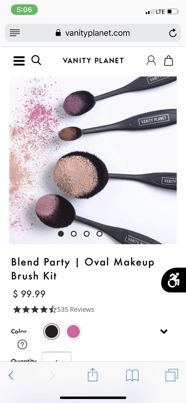 Blend Party The Best Professional Oval Makeup Brush Set Vanity