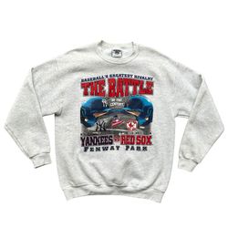 Vintage 1999 Yankees Vs Boston Red Sox MLB Crewneck Sweatshirt Size Large