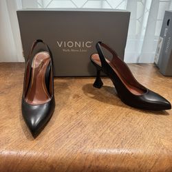 Vionic Heels Size 8 Black Pumps Women’s Shoes Work Wear Professional Dress Comfort